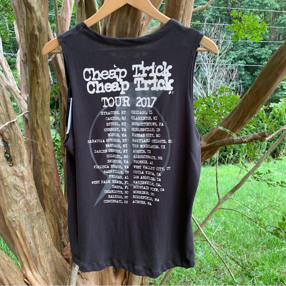 Chaser Black Tank Top with Yellow Lightning Graphic Band Tee - Picture 5 of 7
